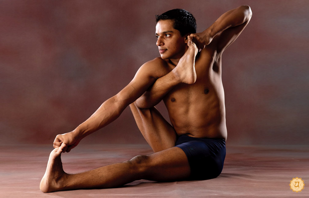 Crossed Leg Archer Pose