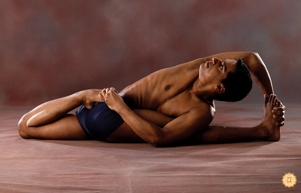 Revolved Lord Hanuman Pose - With One Arm Holding The BigToe Variation