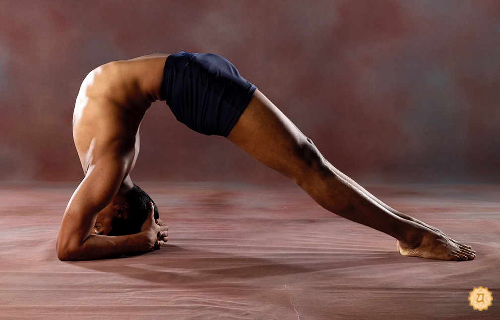 Both Legs Inverted Staff Pose