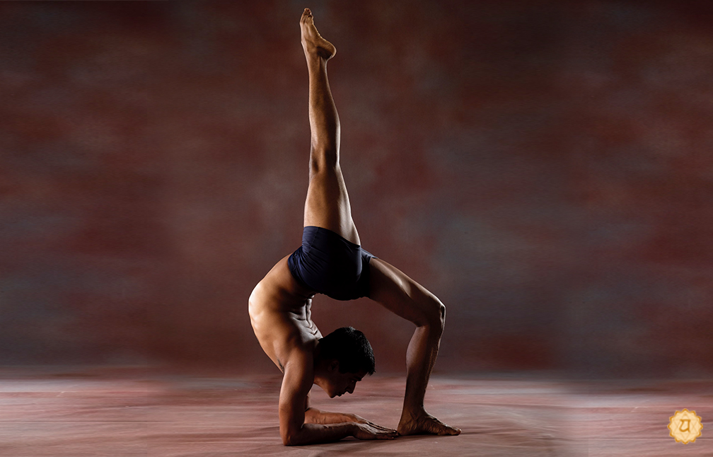 One Leg Inverted Staff Pose