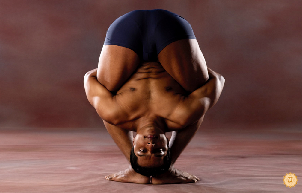 Inverted Bound Legs Pose